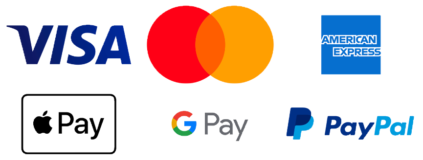 信用卡支付 ( Visa , Master , American Express , ApplePay , GooglePay ,  PayPal )